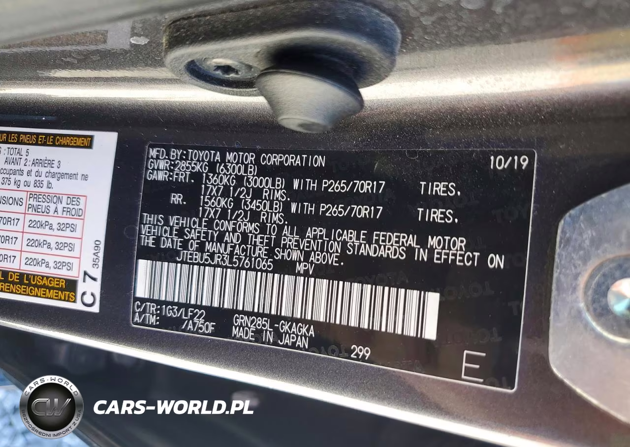2020 Toyota 4Runner Trd Pro VIN:JTEBU5JR3L5761065 - 13