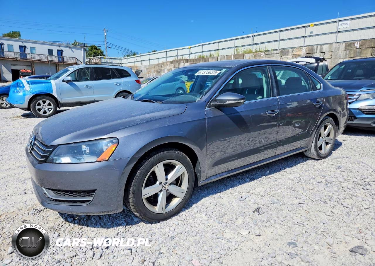 2012 Volkswagen Passat Se VIN:1VWBP7A32CC100770 - 1
