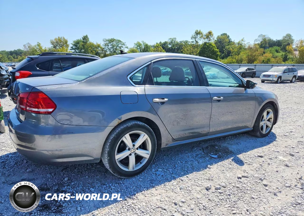 2012 Volkswagen Passat Se VIN:1VWBP7A32CC100770 - 3