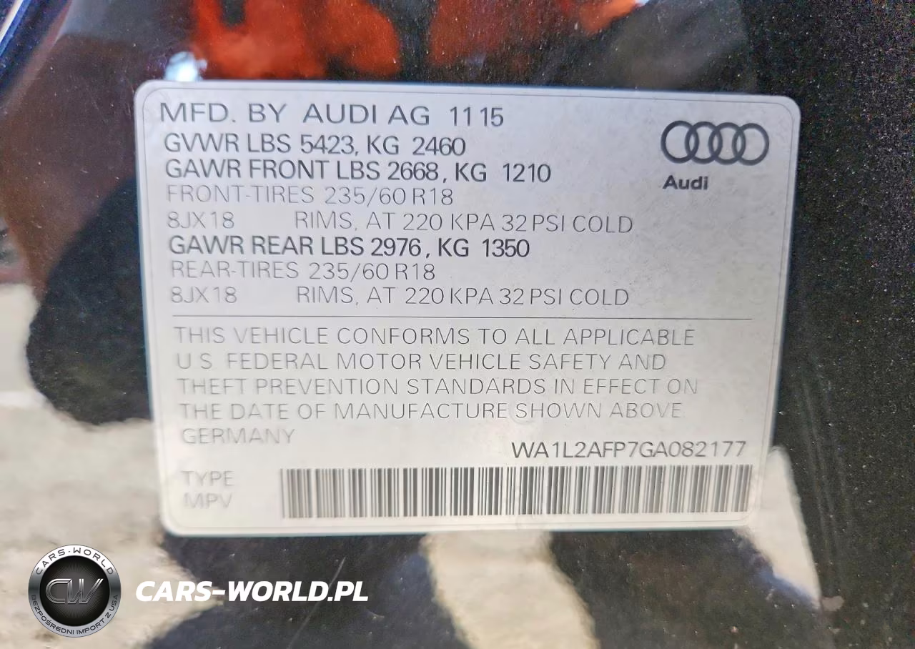 2016 Audi Q5 Premium Plus VIN:WA1L2AFP7GA082177 - 13