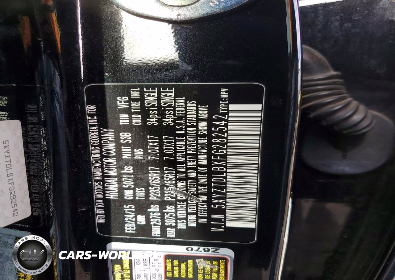 2015 Hyundai Santa Fe Sport 2.4L VIN:5XYZTDLBXFG282542 - 12