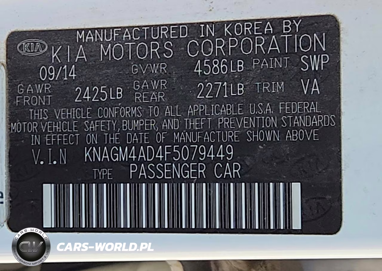 2015 Kia Optima Hybrid VIN:KNAGM4AD4F5079449 - 12