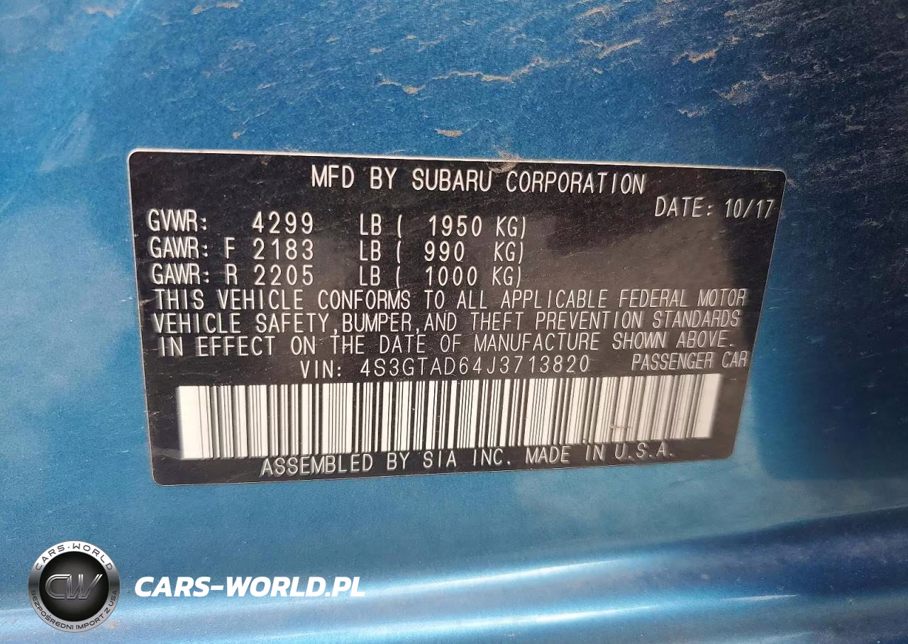 2018 Subaru Impreza Premium Plus VIN:4S3GTAD64J3713820 - 13
