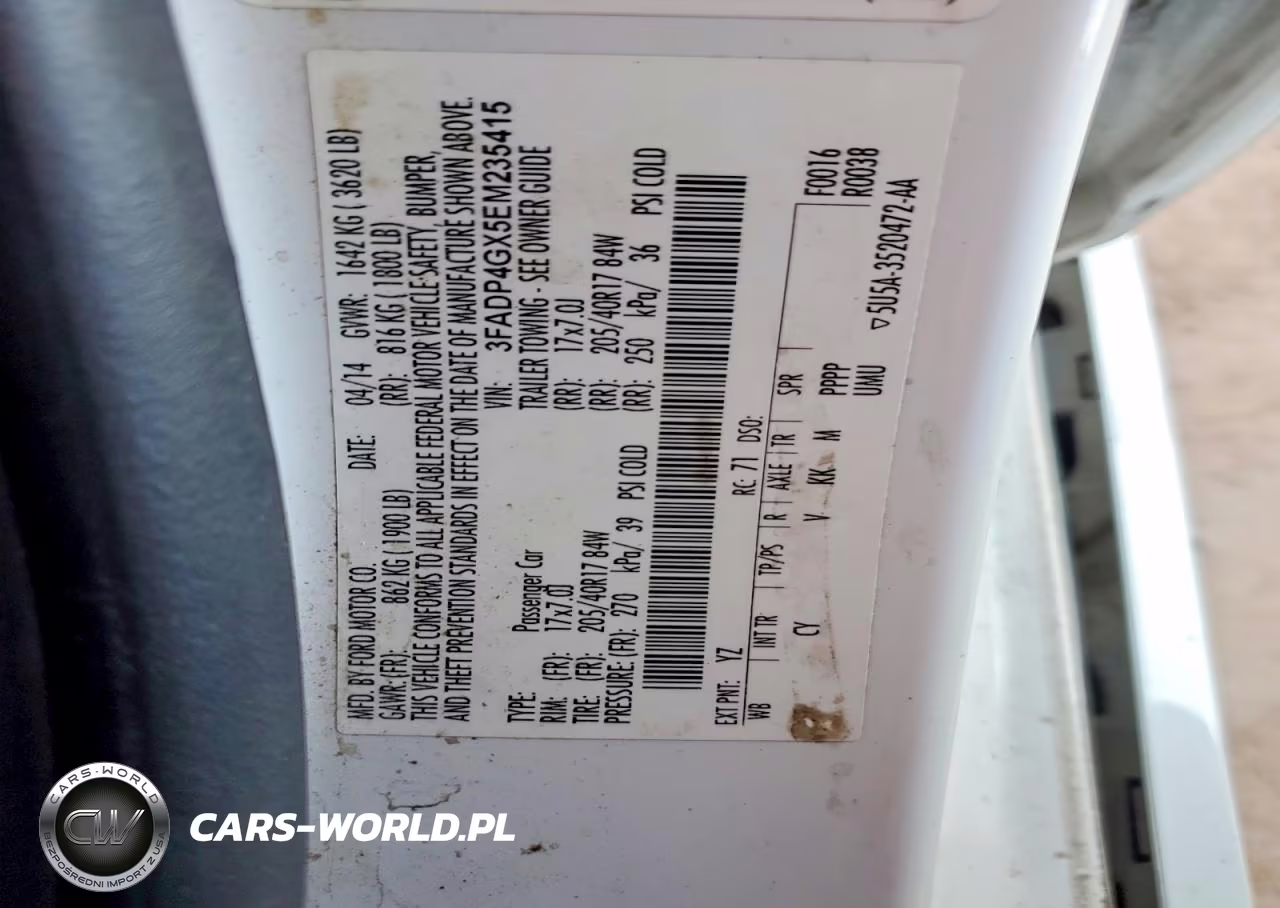 2014 Ford Fiesta St VIN:3FADP4GX5EM235415 - 13