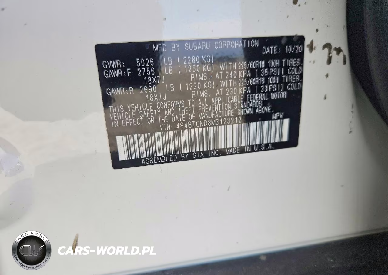 2021 Subaru Outback Limited Xt VIN:4S4BTGND8M3123212 - 13