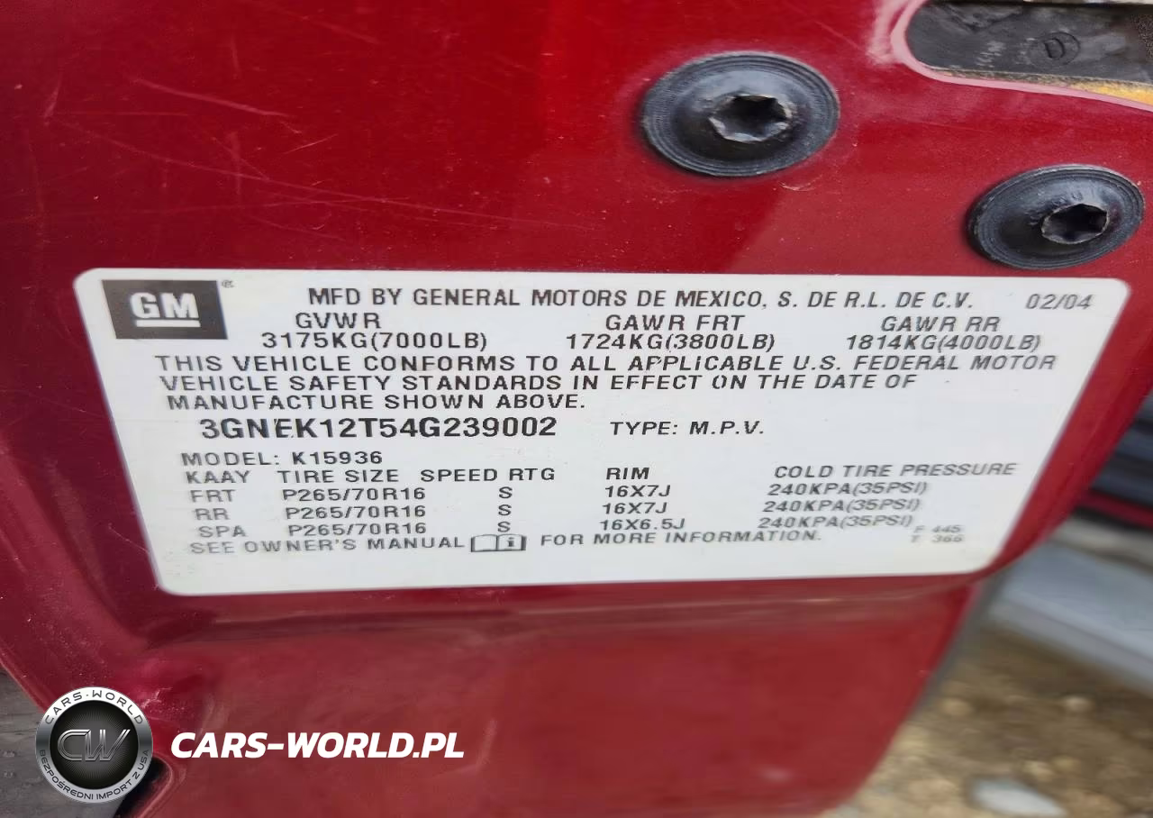 2004 Chevrolet Avalanche K1500 VIN:3GNEK12T54G239002 - 13