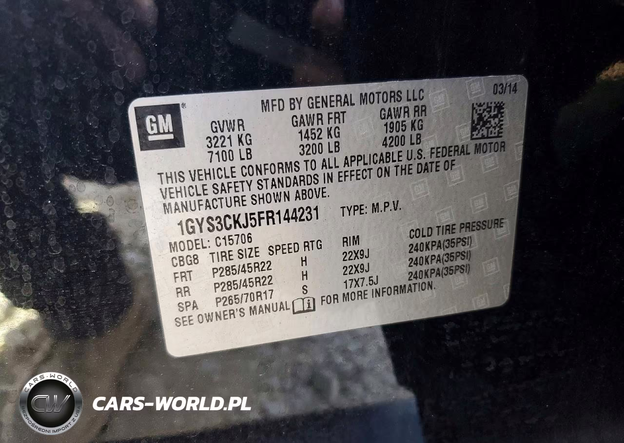 2015 Cadillac Escalade Premium VIN:1GYS3CKJ5FR144231 - 13