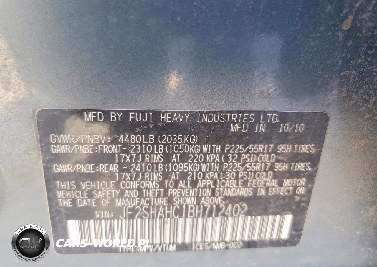 2011 Subaru Forester Touring VIN:JF2SHAHC1BH712402 - 12