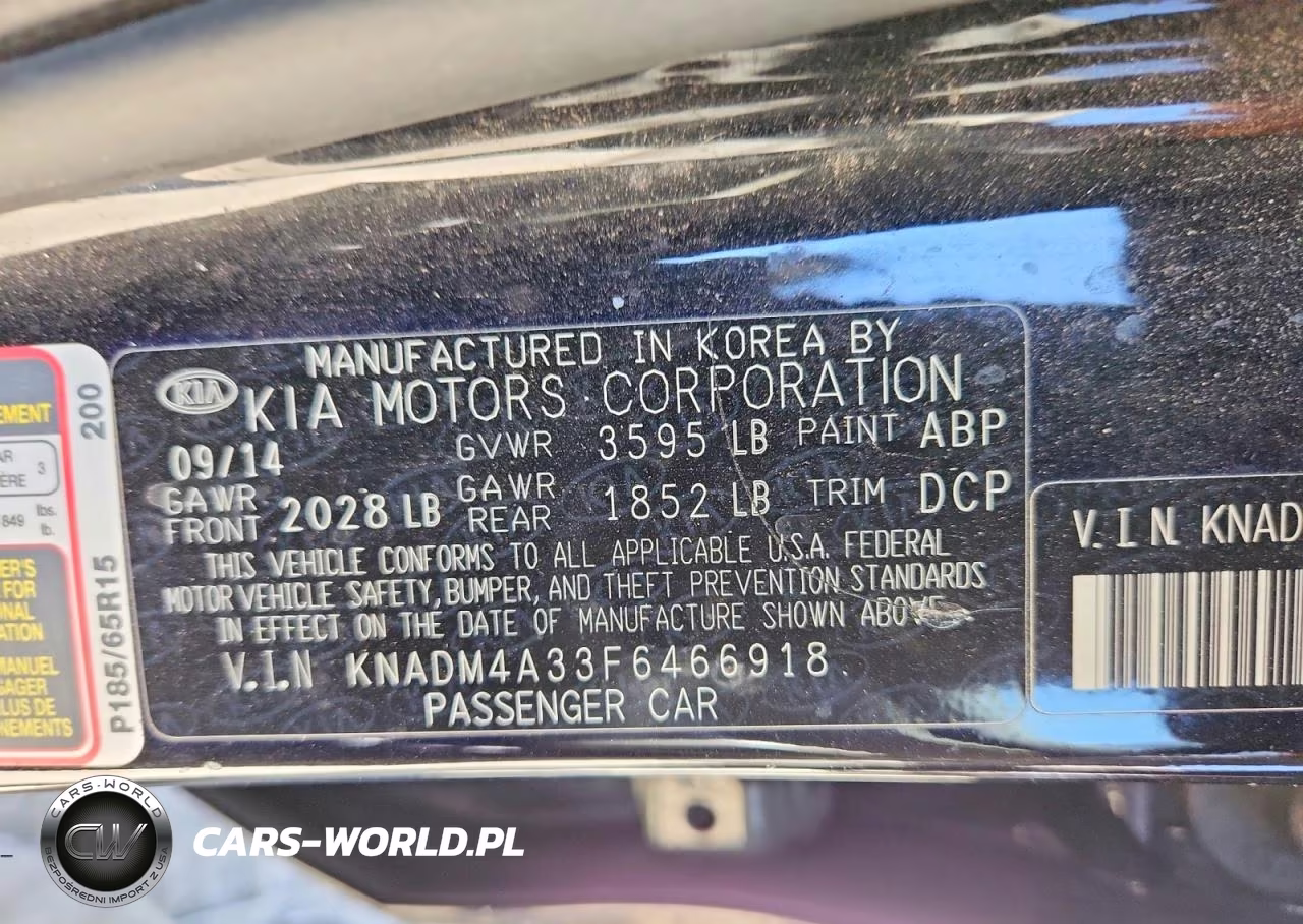2015 Kia Rio Lx VIN:KNADM4A33F6466918 - 12