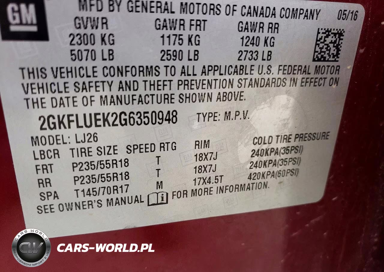 2016 GMC Terrain Slt VIN:2GKFLUEK2G6350948 - 13
