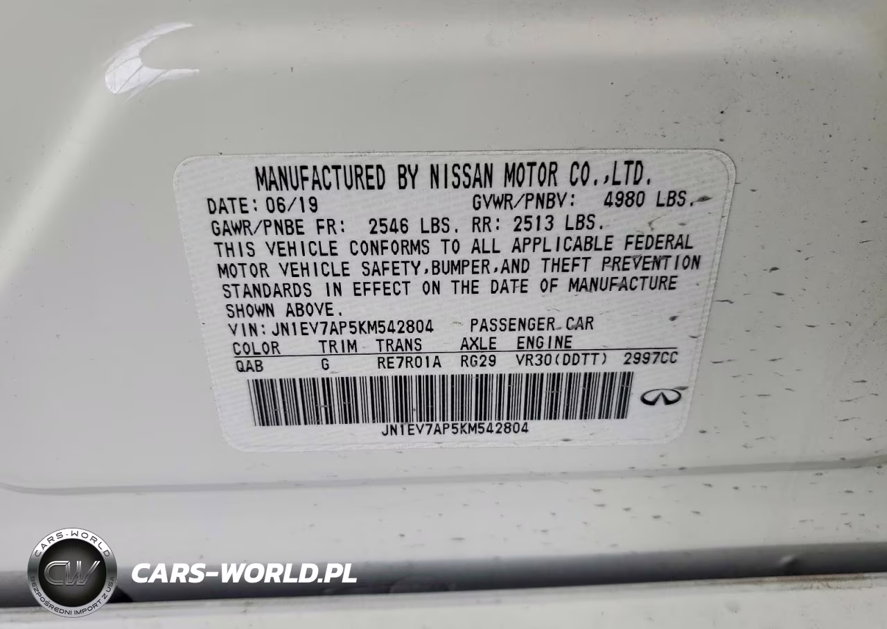 2019 Infiniti Q50 3.0T Luxe VIN:JN1EV7AP5KM542804 - 13