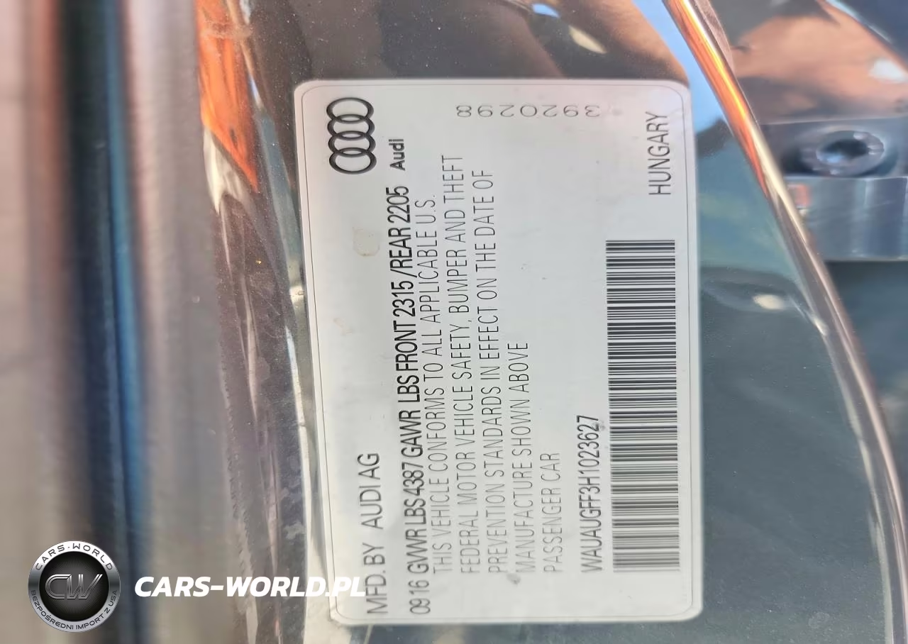 2017 Audi A3 Premium VIN:WAUAUGFF3H1023627 - 12