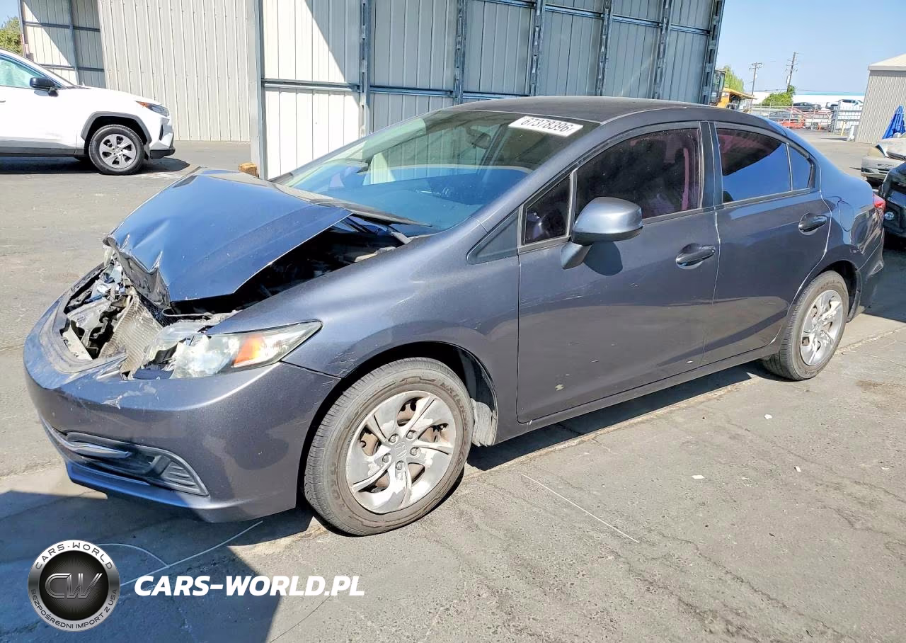 2013 Honda Civic Lx VIN:19XFB2F54DE229166 - 1