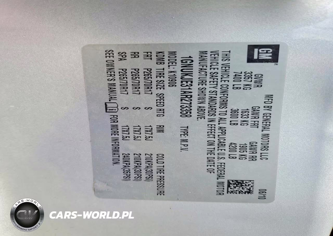2010 Chevrolet Suburban K1500 Lt VIN:1GNUKJE31AR273358 - 14