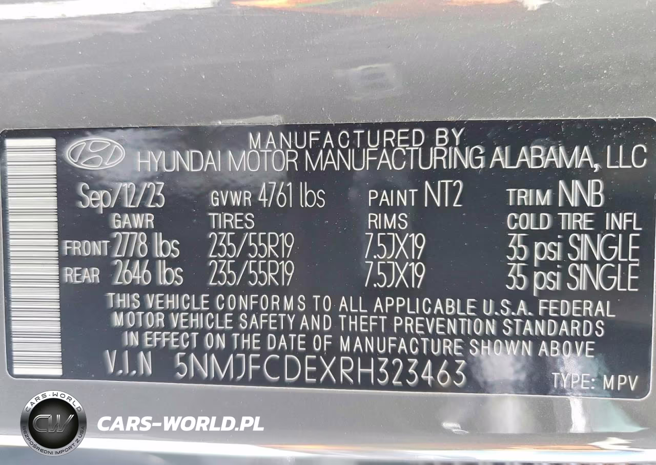 2024 Hyundai Tucson Sel VIN:5NMJFCDEXRH323463 - 13
