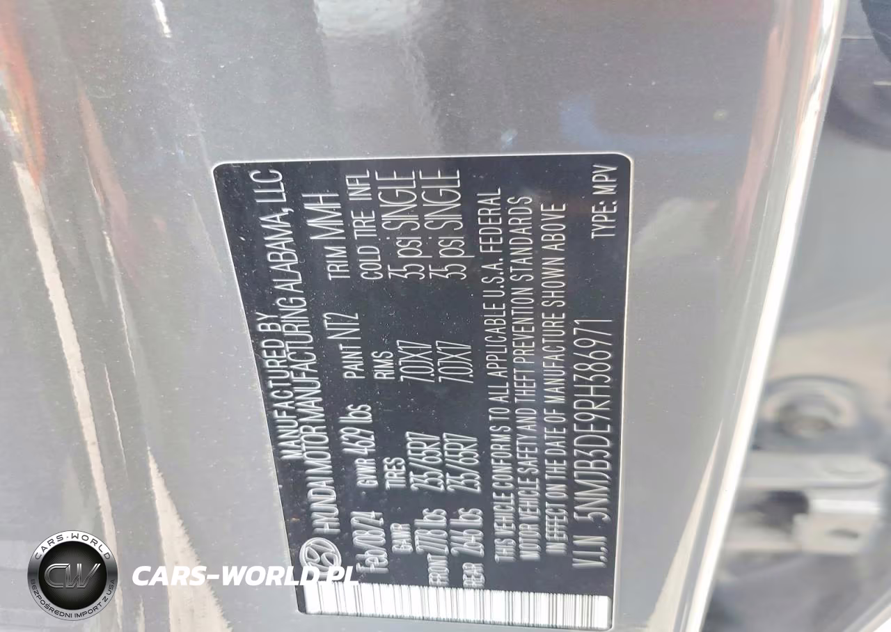2024 Hyundai Tucson Sel VIN:5NMJB3DE9RH386971 - 12