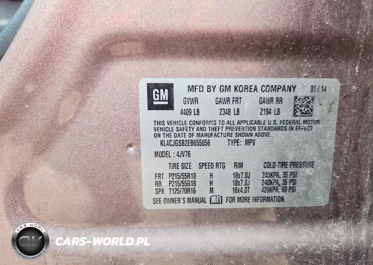 2014 Buick Encore VIN:KL4CJGSB2EB655056 - 13