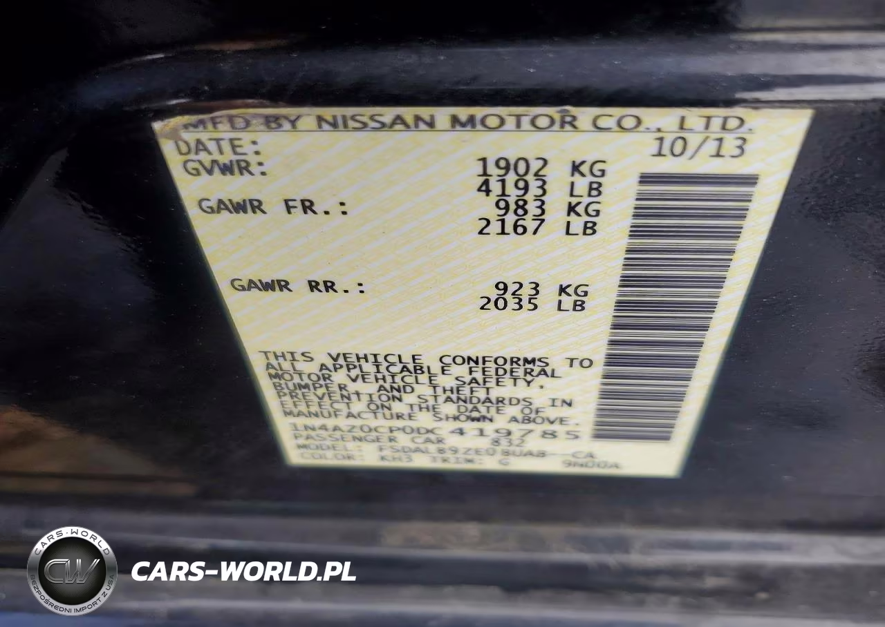 2013 Nissan Leaf S VIN:1N4AZ0CP0DC419785 - 13