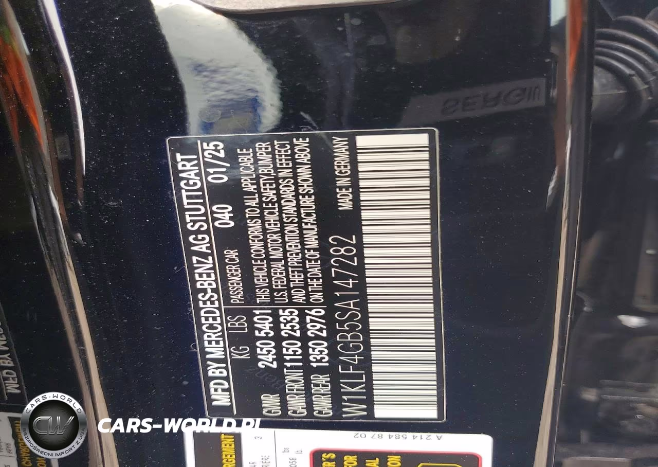 2025 Mercedes-Benz E 350 VIN:W1KLF4GB5SA147282 - 12
