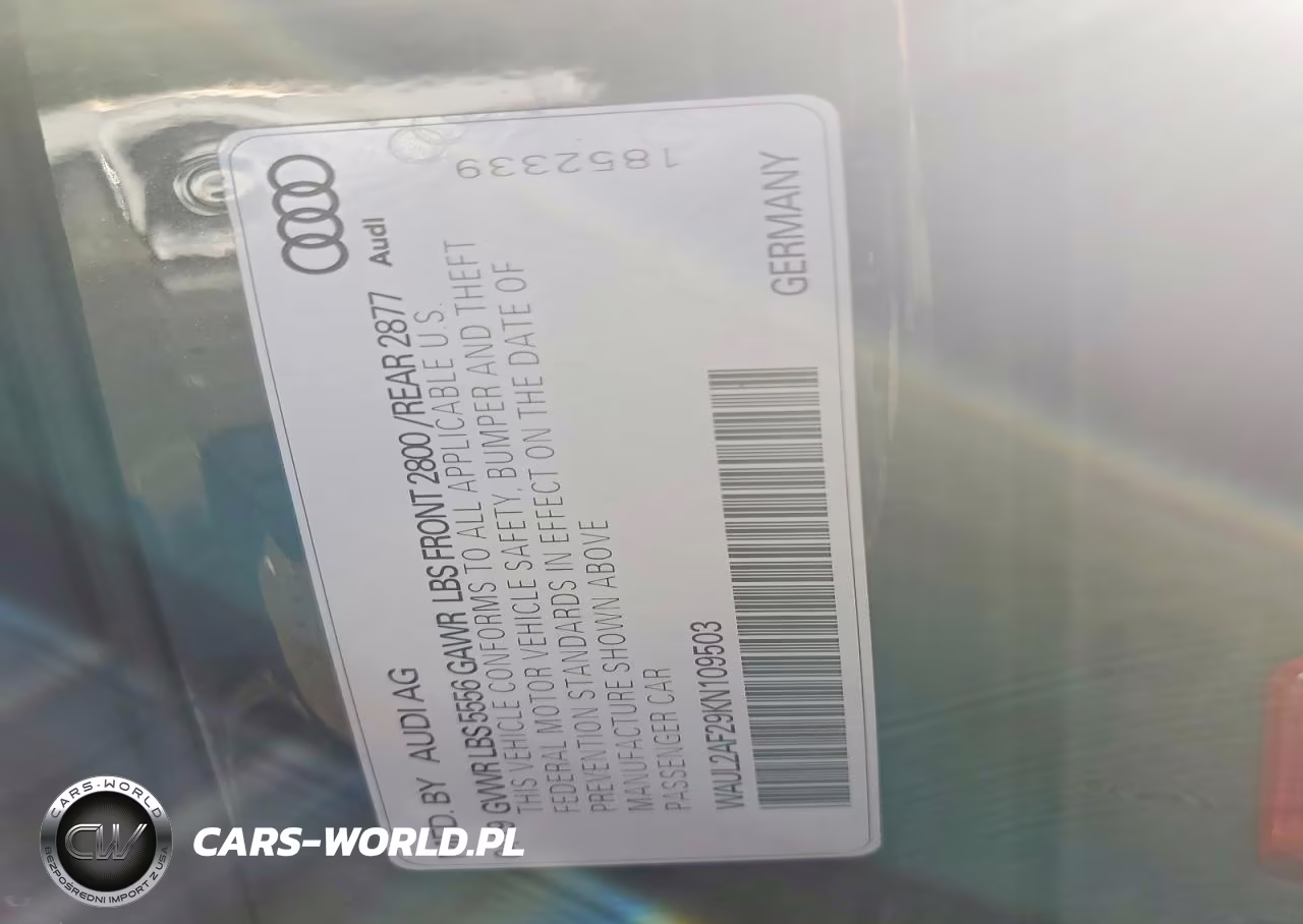 2019 Audi A6 Premium Plus VIN:WAUL2AF29KN109503 - 12