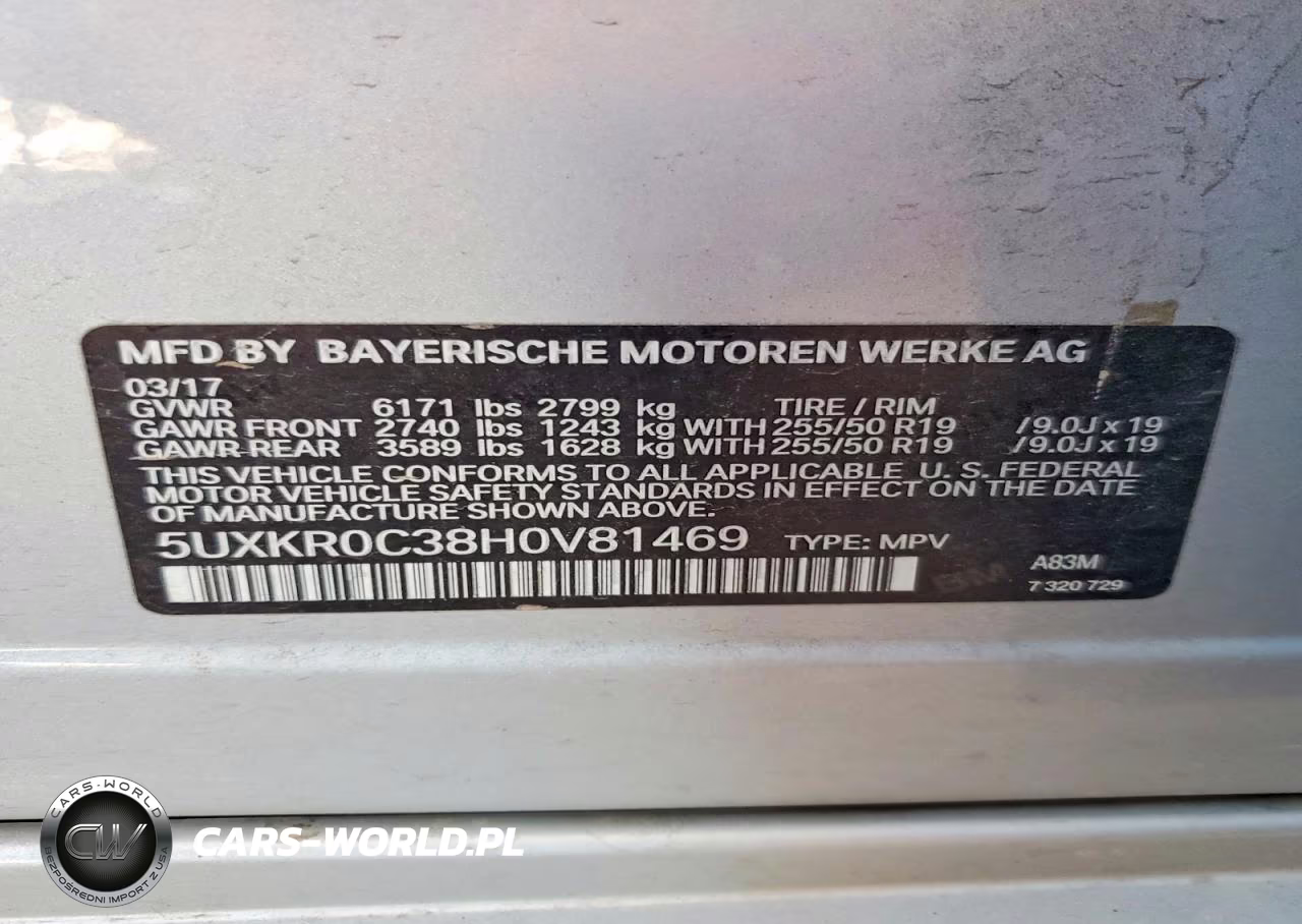 2017 BMW X5 xDrive35I VIN:5UXKR0C38H0V81469 - 14