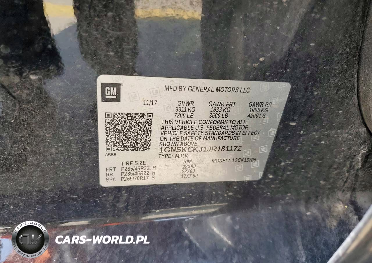 2018 Chevrolet Tahoe K1500 Premier VIN:1GNSKCKJ1JR181172 - 14