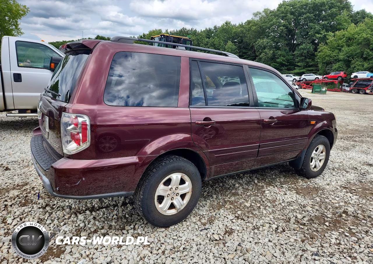 2008 Honda Pilot Vp VIN:5FNYF18278B050873 - 3