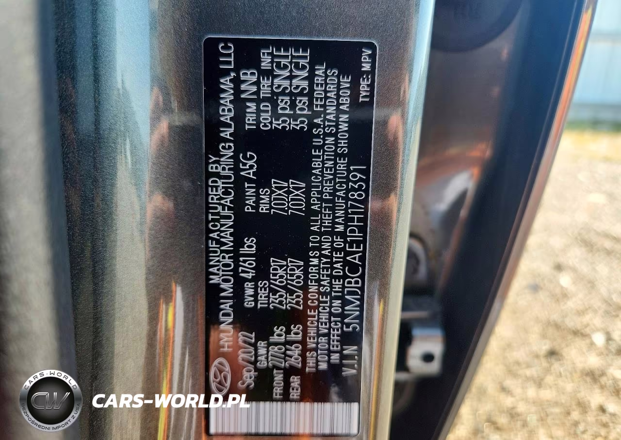 2023 Hyundai Tucson Sel VIN:5NMJBCAE1PH178391 - 12