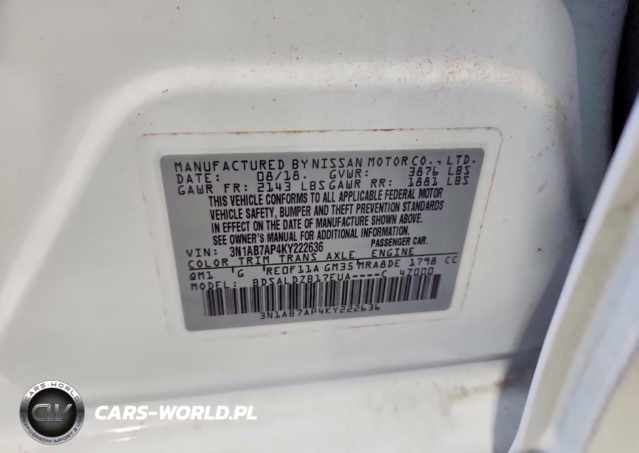 2019 Nissan Sentra Sv VIN:3N1AB7AP4KY222636 - 12