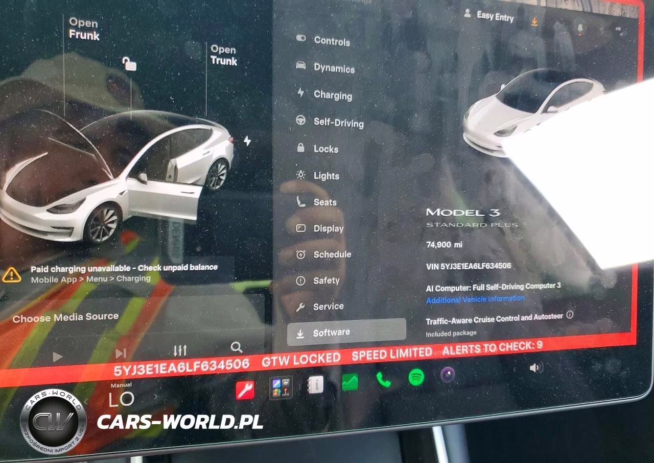 2020 Tesla Model 3 VIN:5YJ3E1EA6LF634506 - 9