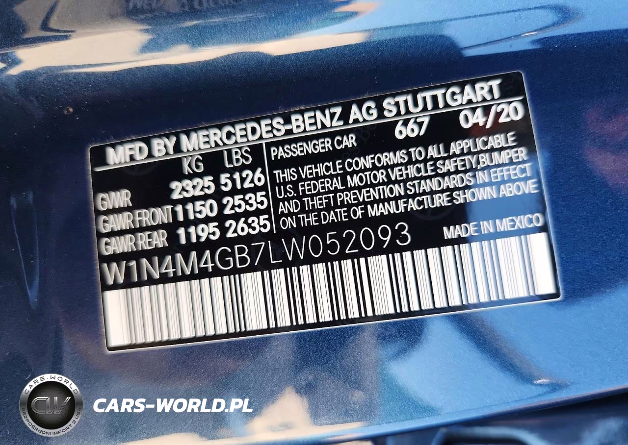 2020 Mercedes-Benz Glb 250 VIN:W1N4M4GB7LW052093 - 12