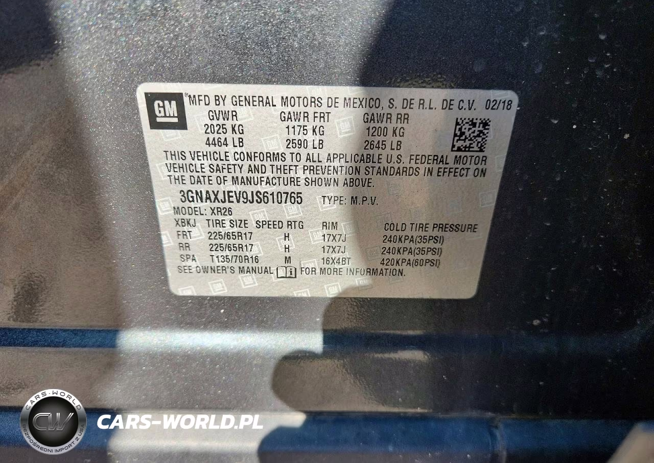 2018 Chevrolet Equinox Lt VIN:3GNAXJEV9JS610765 - 13
