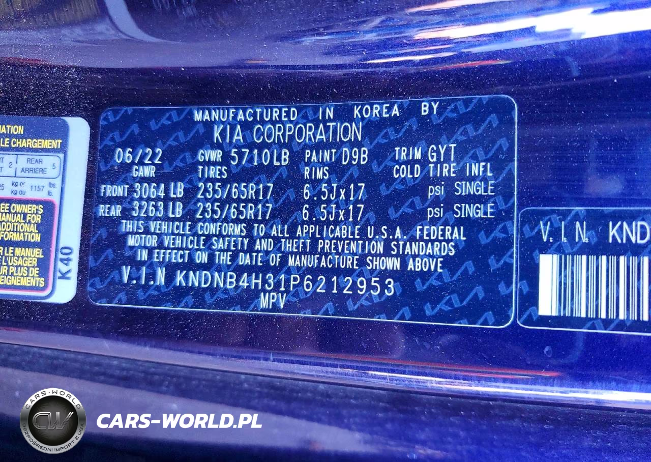 2023 Kia Carnival Lx VIN:KNDNB4H31P6212953 - 13