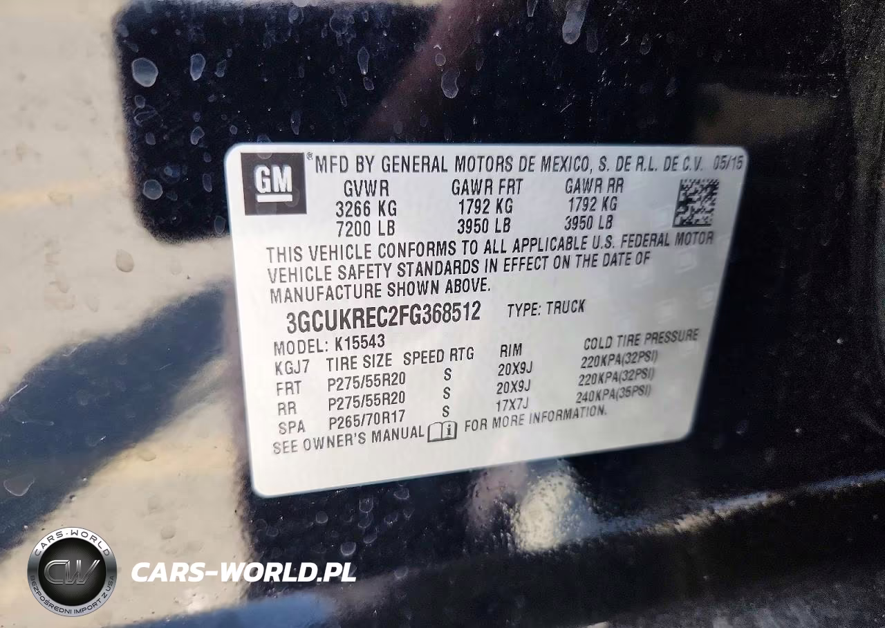2015 Chevrolet Silverado K1500 Lt VIN:3GCUKREC2FG368512 - 12