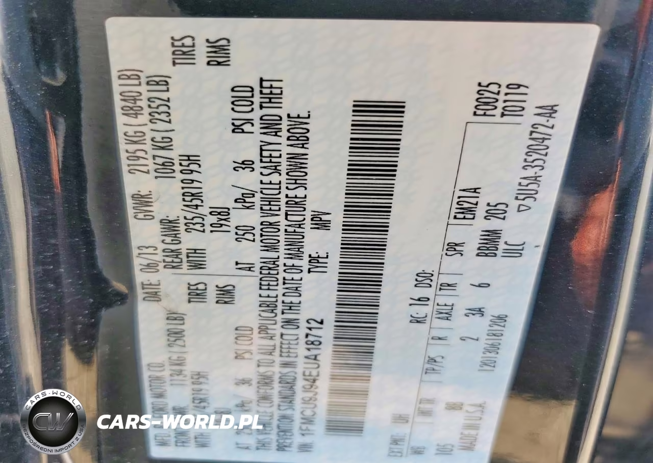 2014 Ford Escape Titanium VIN:1FMCU9J94EUA18712 - 12