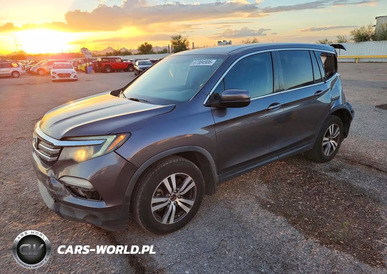 2017 Honda Pilot Exl VIN:5FNYF5H52HB031035 - 1