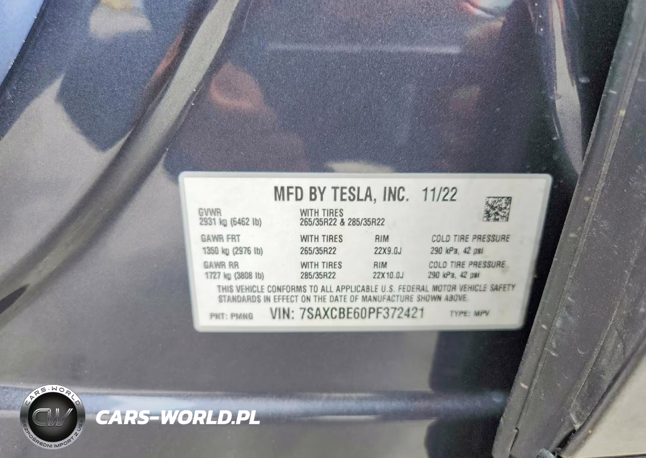 2023 Tesla Model X VIN:7SAXCBE60PF372421 - 13