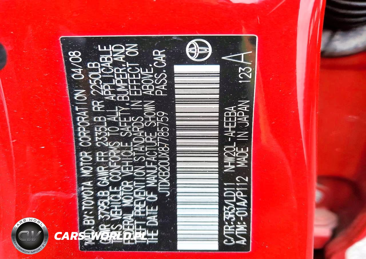 2008 Toyota Prius Touring VIN:JTDKB20UX87785759 - 12