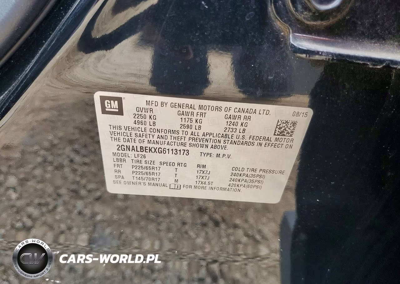 2016 Chevrolet Equinox Ls VIN:2GNALBEKXG6113173 - 12