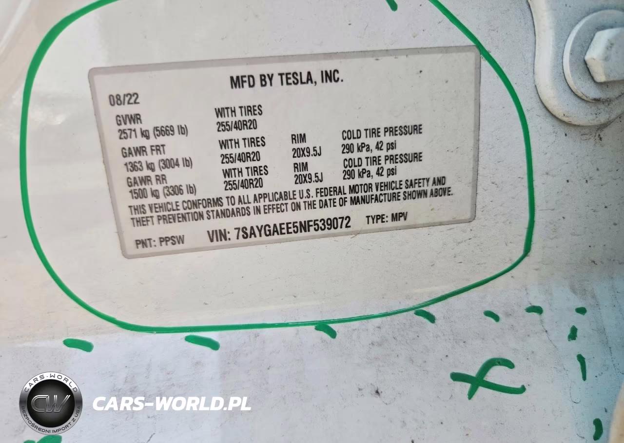 2022 Tesla Model Y VIN:7SAYGAEE5NF539072 - 14