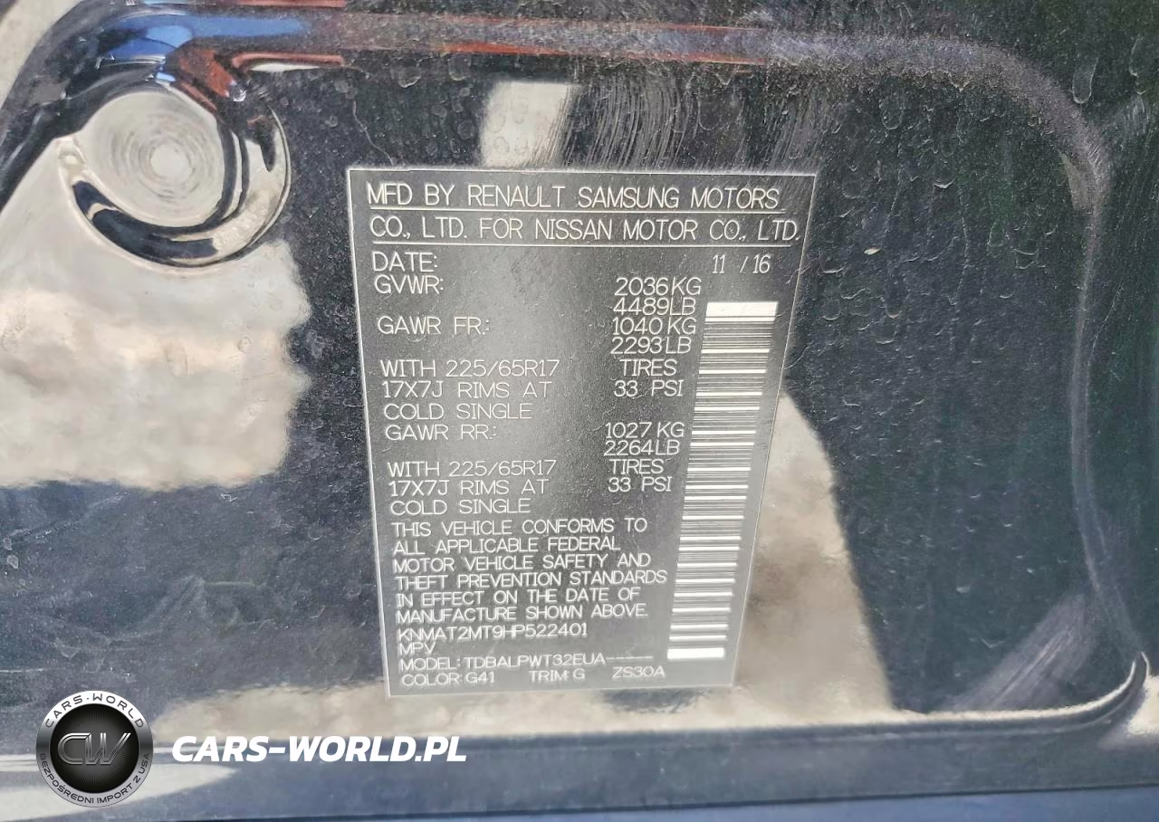 2017 Nissan Rogue S VIN:KNMAT2MT9HP522401 - 14
