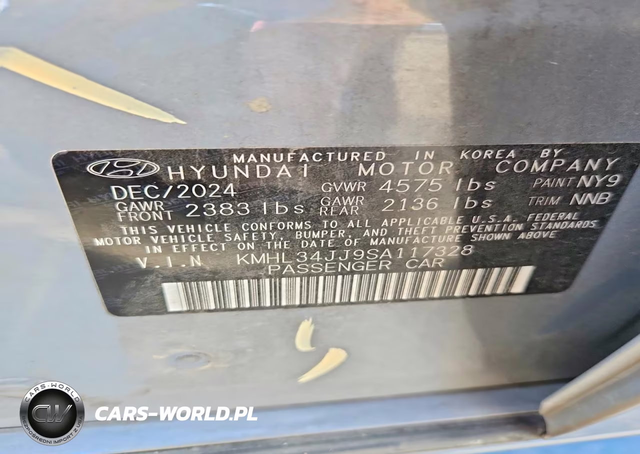2025 Hyundai Sonata Hybrid Sel VIN:KMHL34JJ9SA117328 - 12