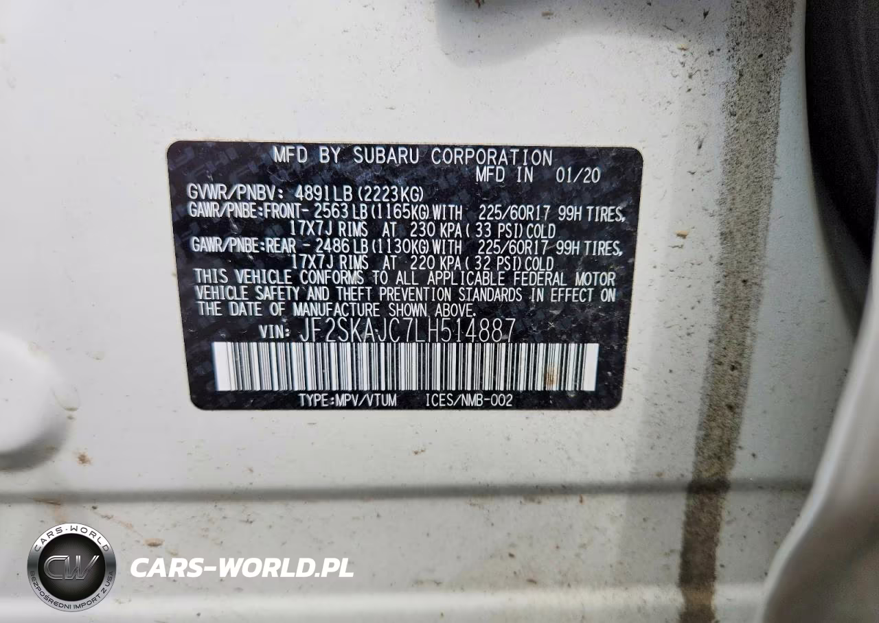 2020 Subaru Forester Premium VIN:JF2SKAJC7LH514887 - 13