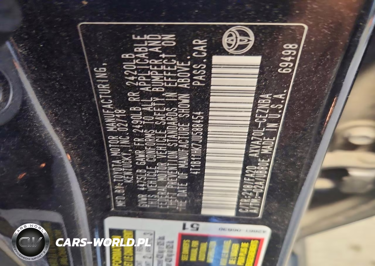 2018 Toyota Camry Le VIN:4T1B11HK7JU588454 - 12