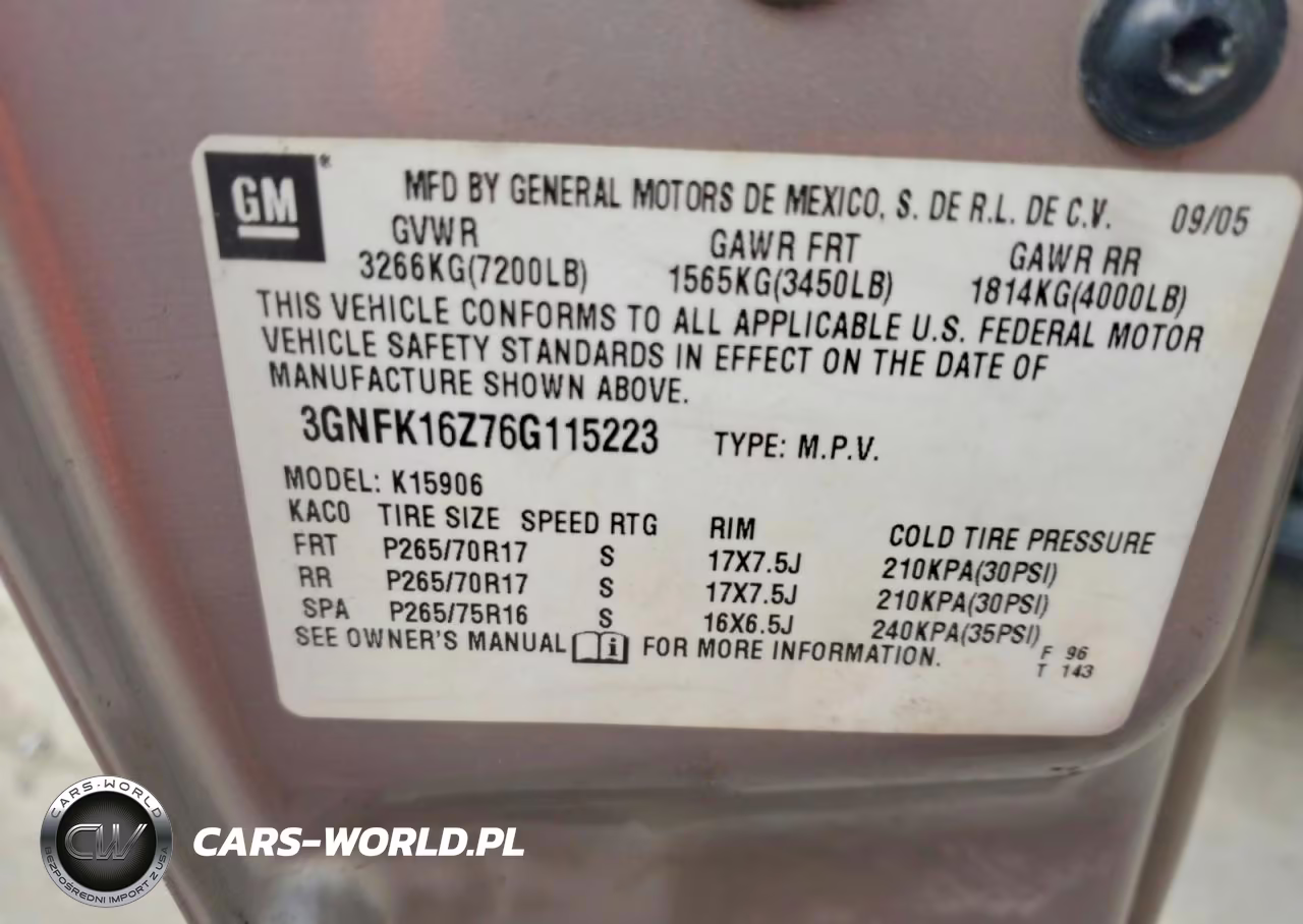 2006 Chevrolet Suburban K1500 VIN:3GNFK16Z76G115223 - 13