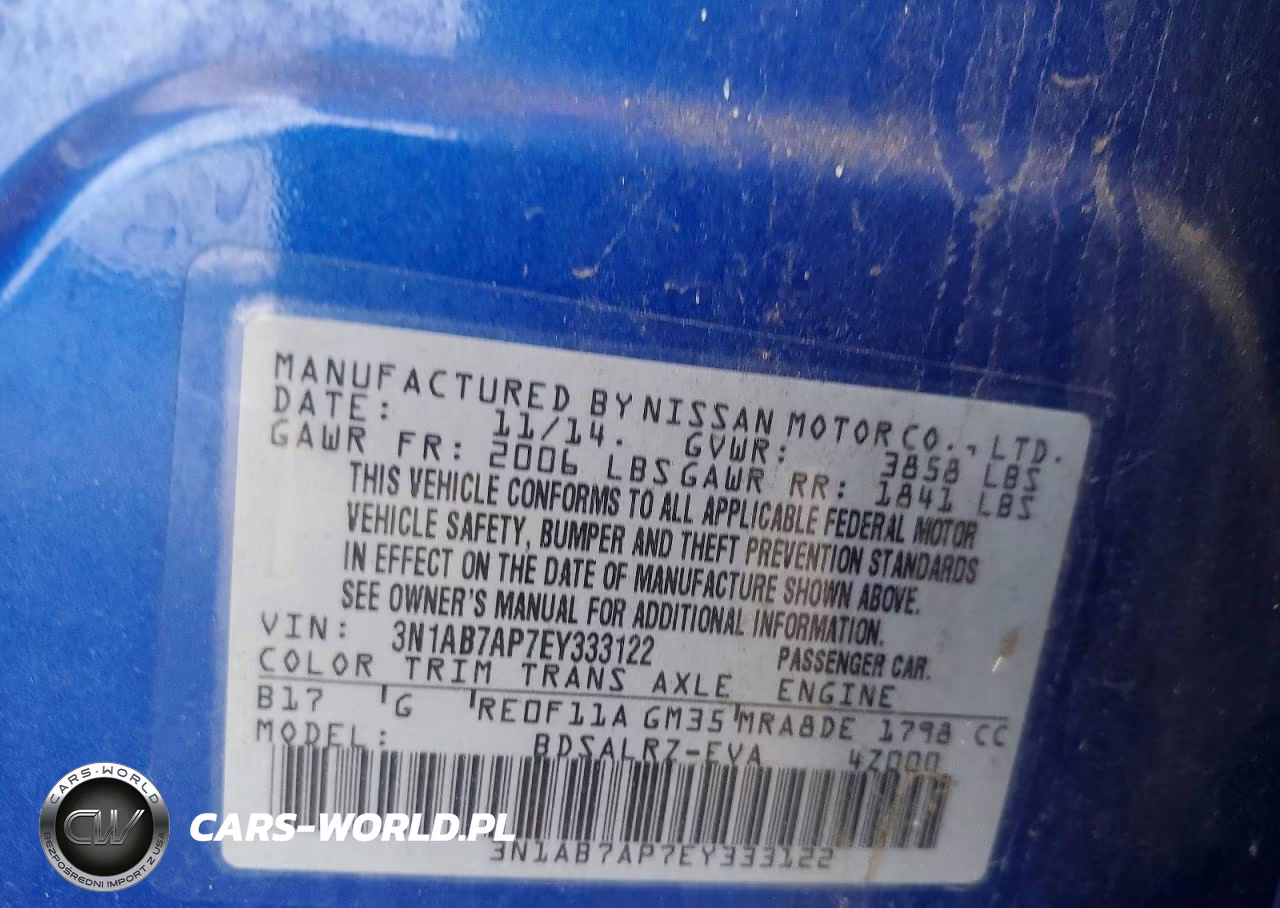 2014 Nissan Sentra S VIN:3N1AB7AP7EY333122 - 12