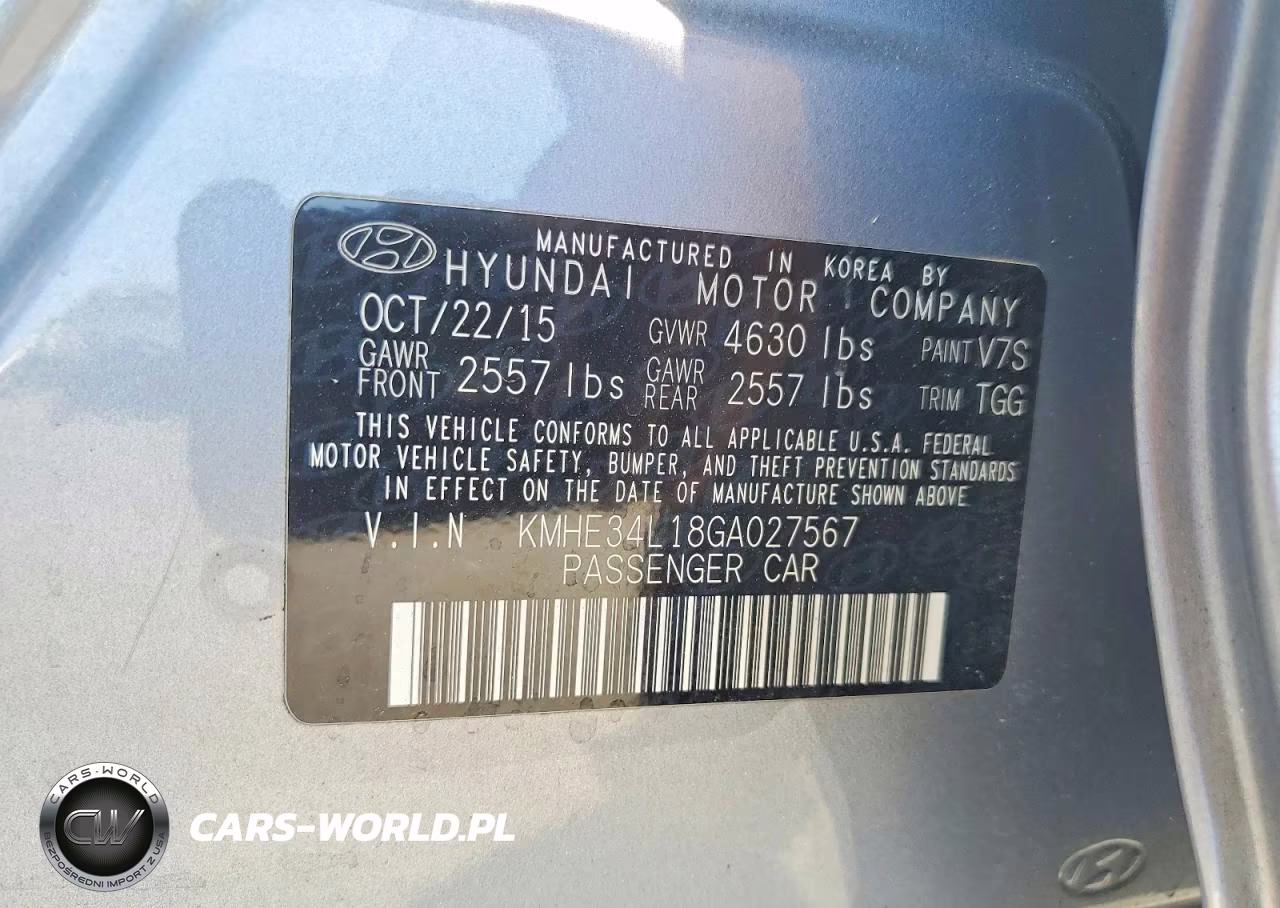 2016 Hyundai Sonata Hybrid Limited VIN:KMHE34L18GA027567 - 12