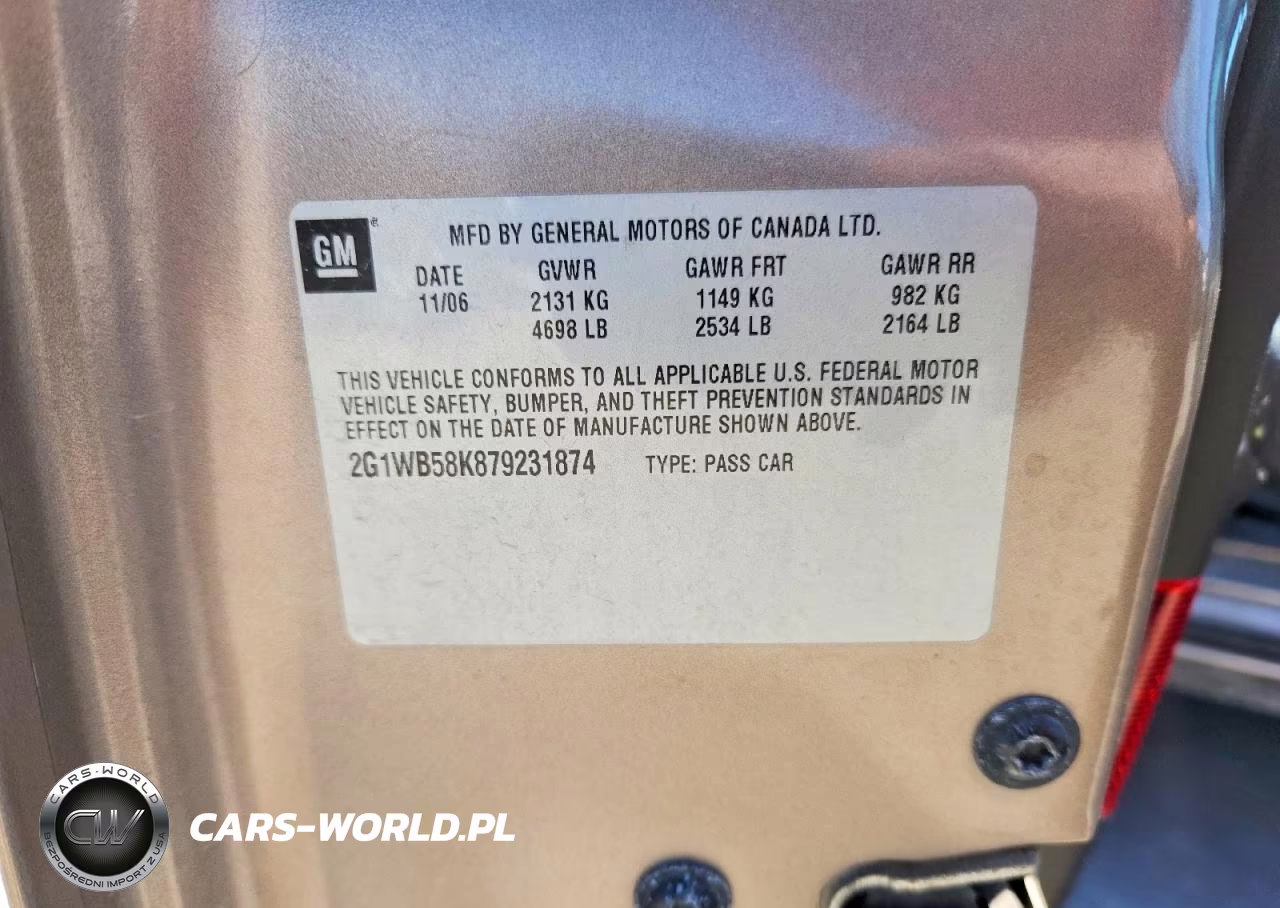 2007 Chevrolet Impala Ls VIN:2G1WB58K879231874 - 12