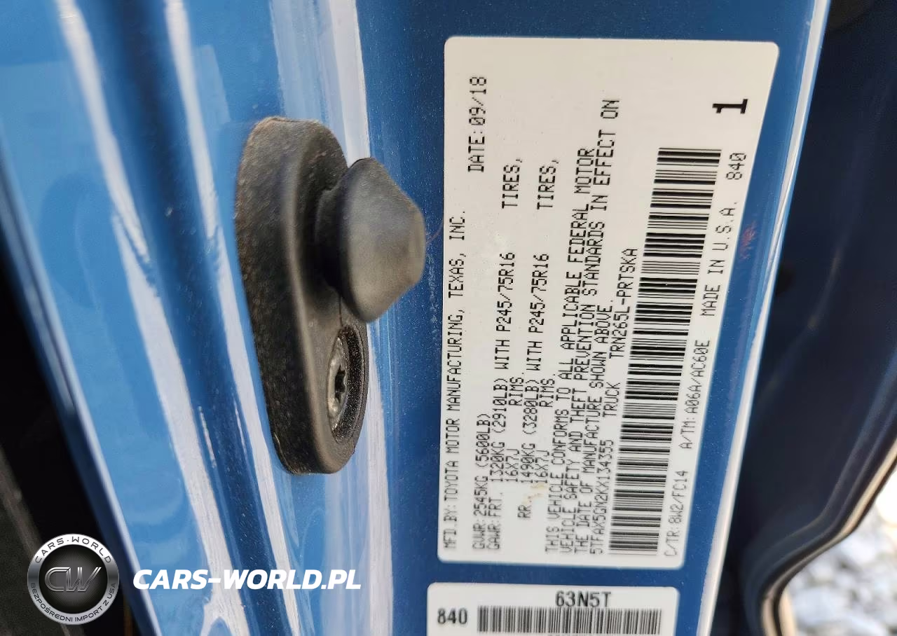 2019 Toyota Tacoma Sr5 VIN:5TFAX5GN2KX134355 - 12