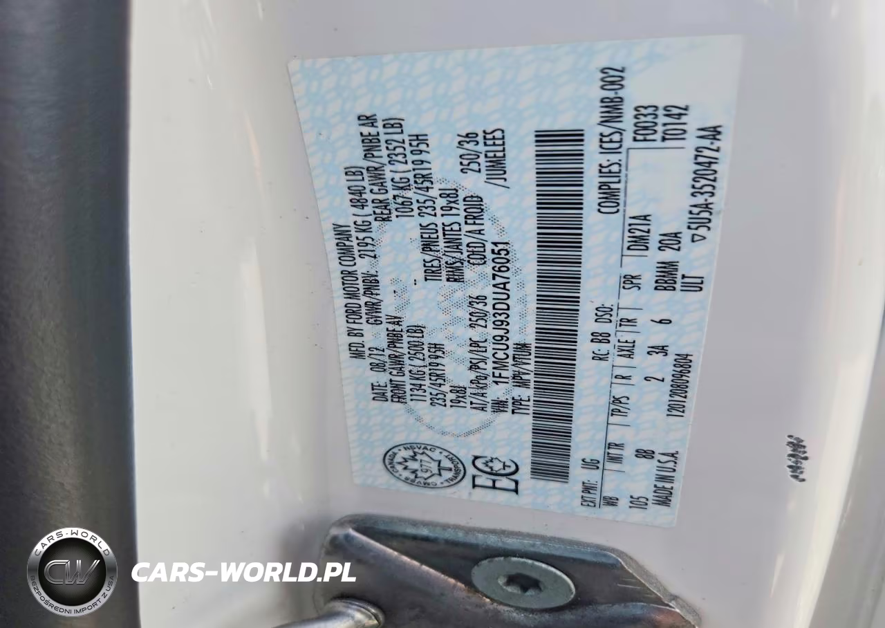 2013 Ford Escape Titanium VIN:1FMCU9J93DUA76051 - 14